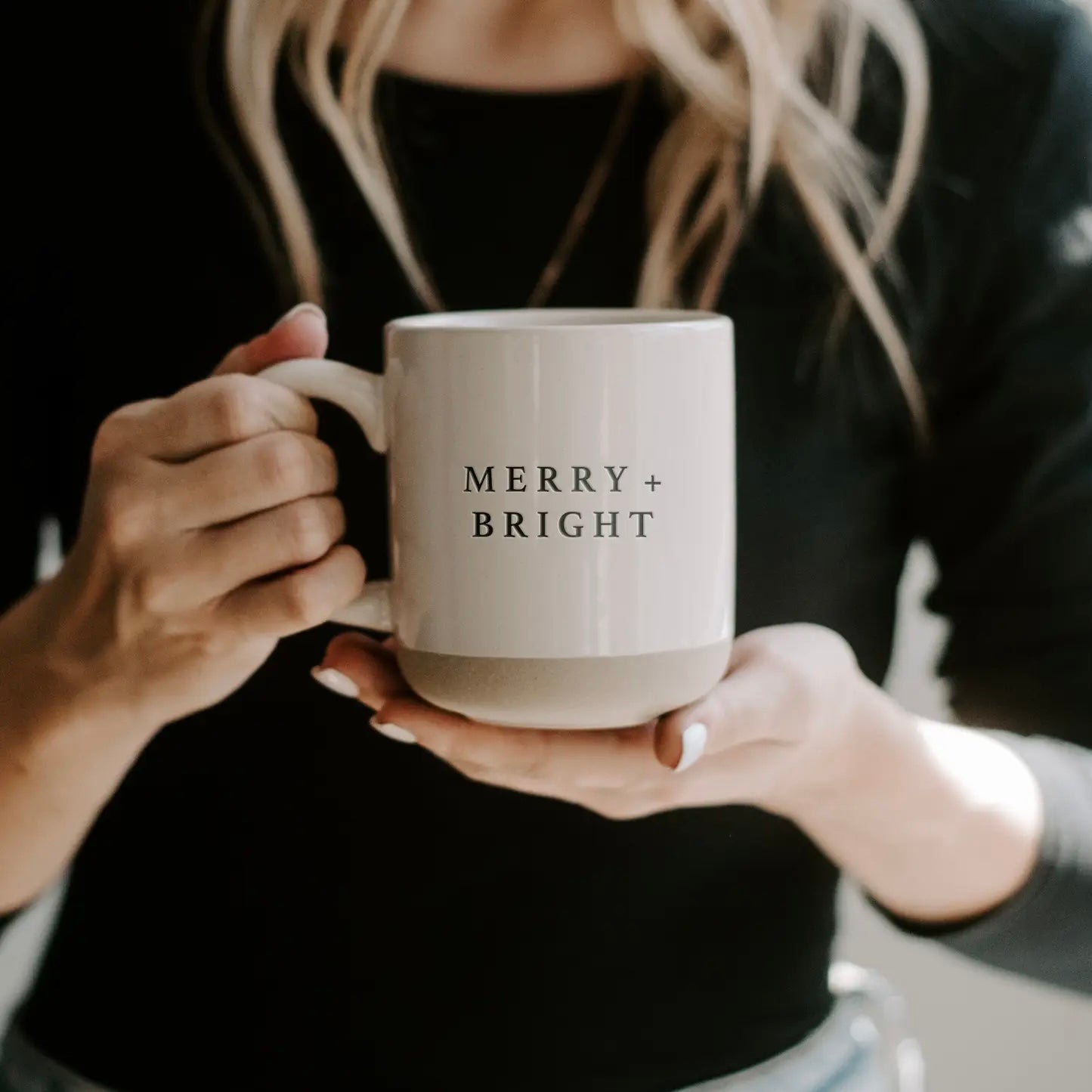 Merry + Bright Stoneware Coffee Mug