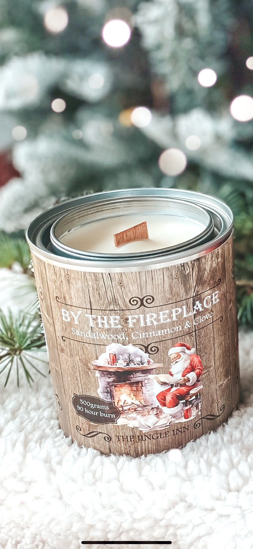 By the Fireplace Candle