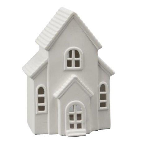 White Ceramic Christmas House