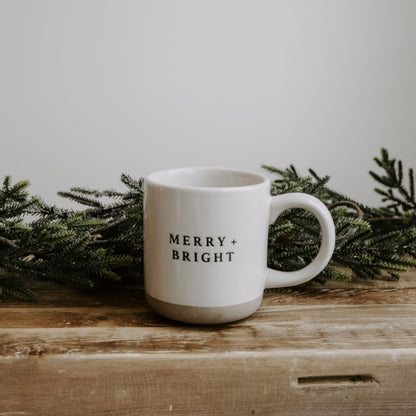 Merry + Bright Stoneware Coffee Mug