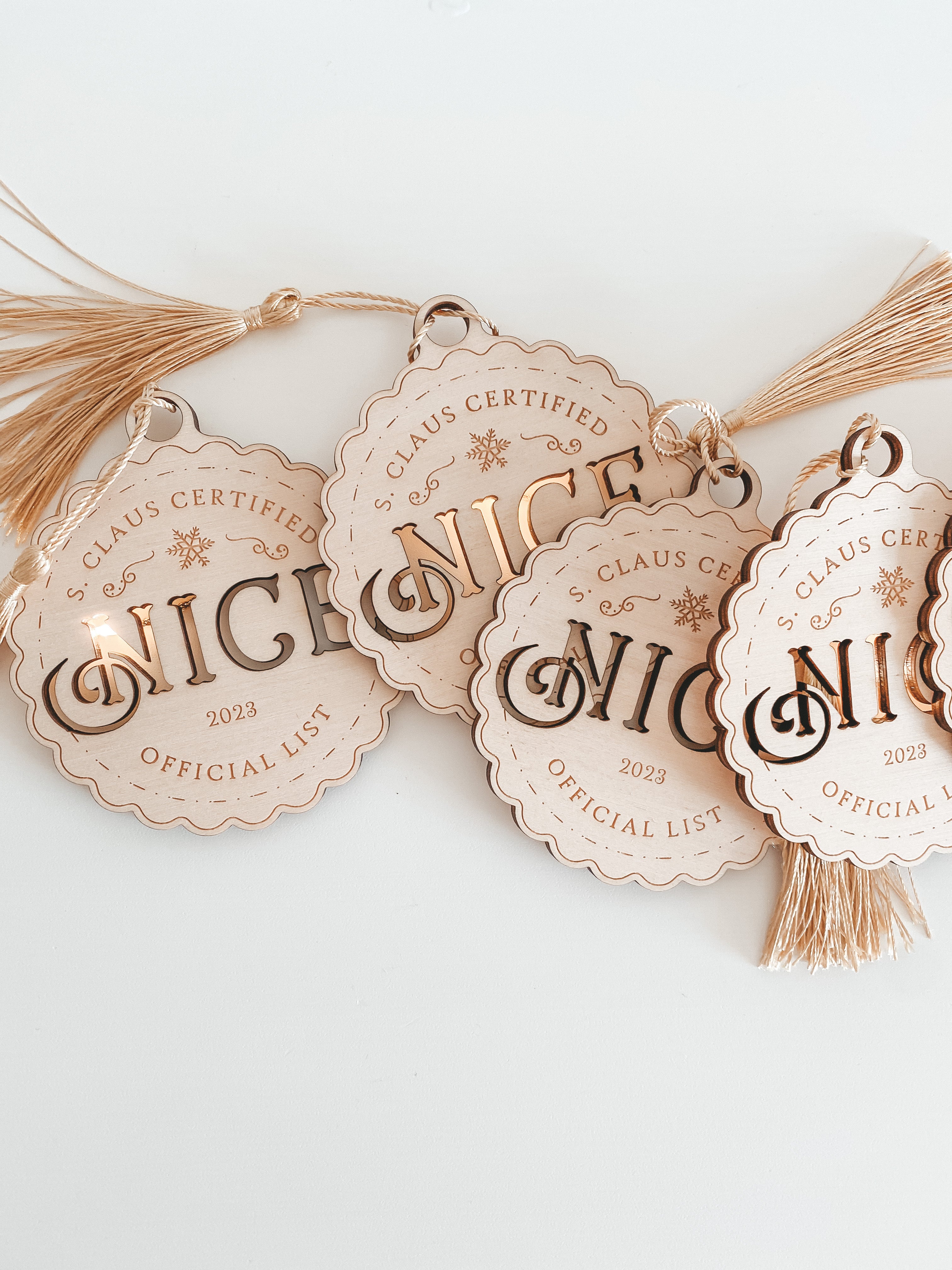 Official 2023 Nice List S. Claus Certified Seal - Timber Tag – The ...