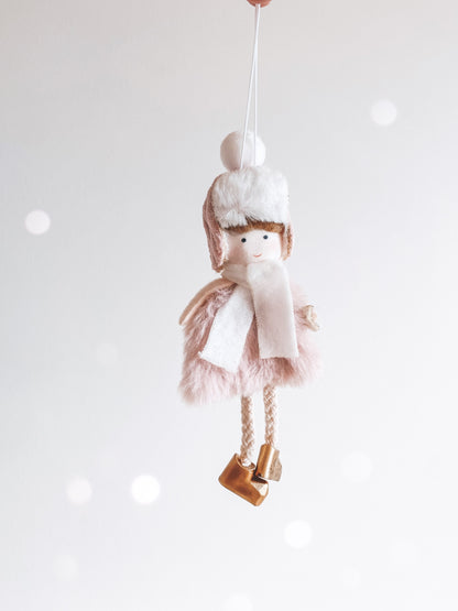Angel Snow Cherub Ornament