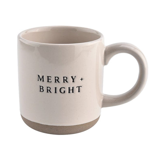 Merry + Bright Stoneware Coffee Mug