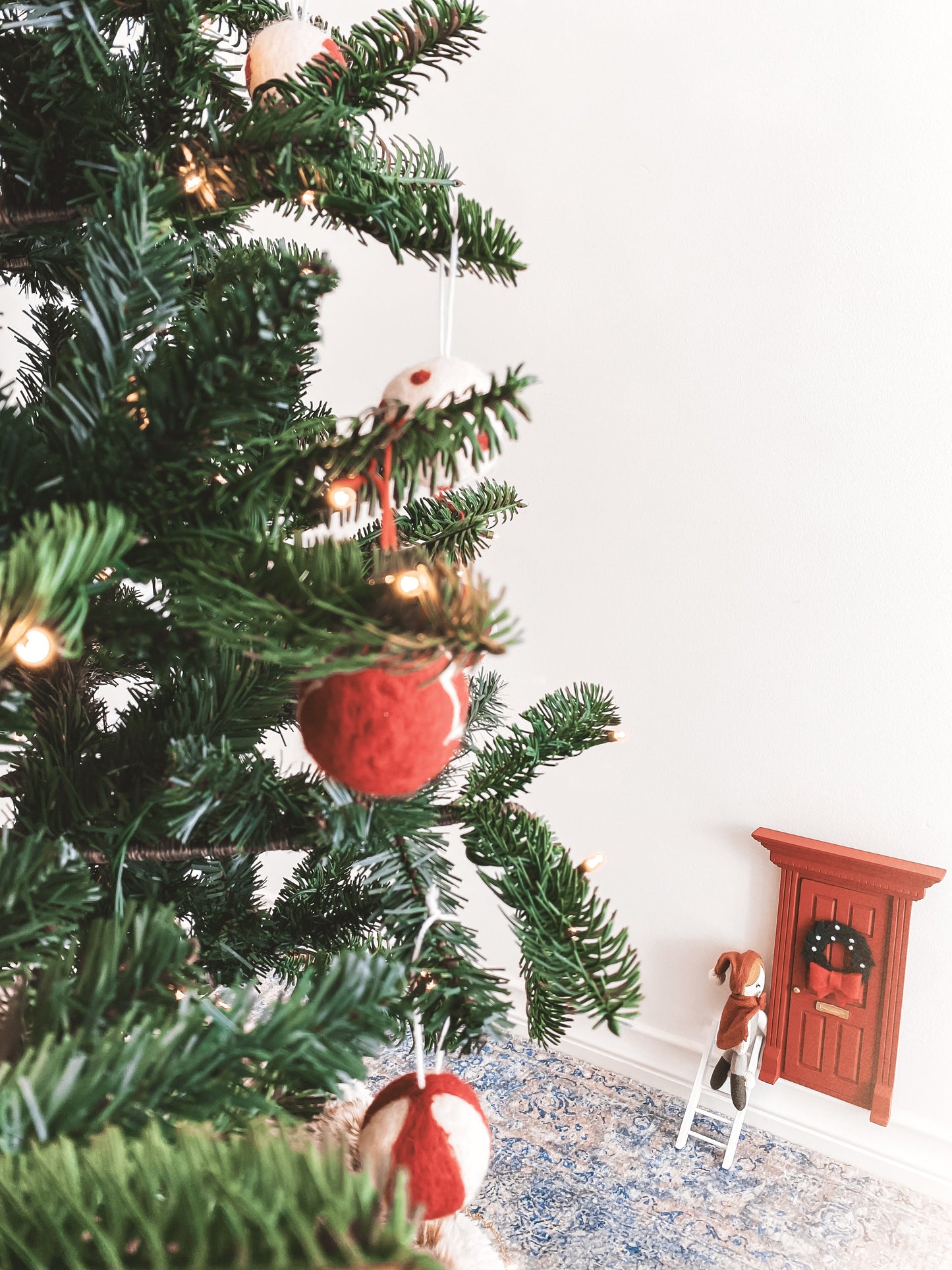Magical Christmas Door & S. Claus Cottage Wall Decal