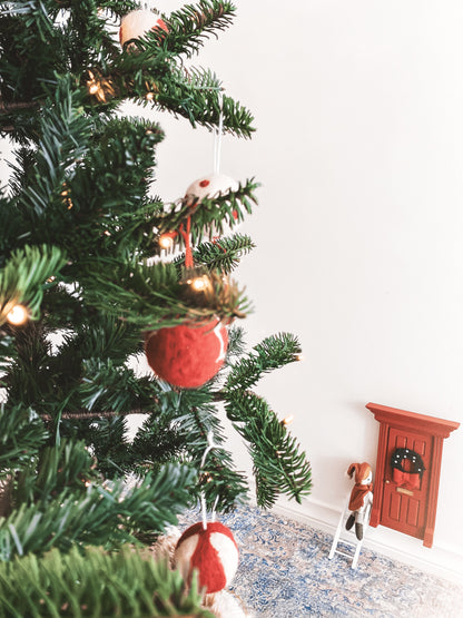 Magical Christmas Door & S. Claus Cottage Wall Decal
